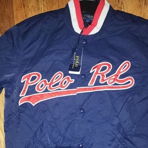 Polo by Ralph Lauren Men's Blue Varsity Jacket